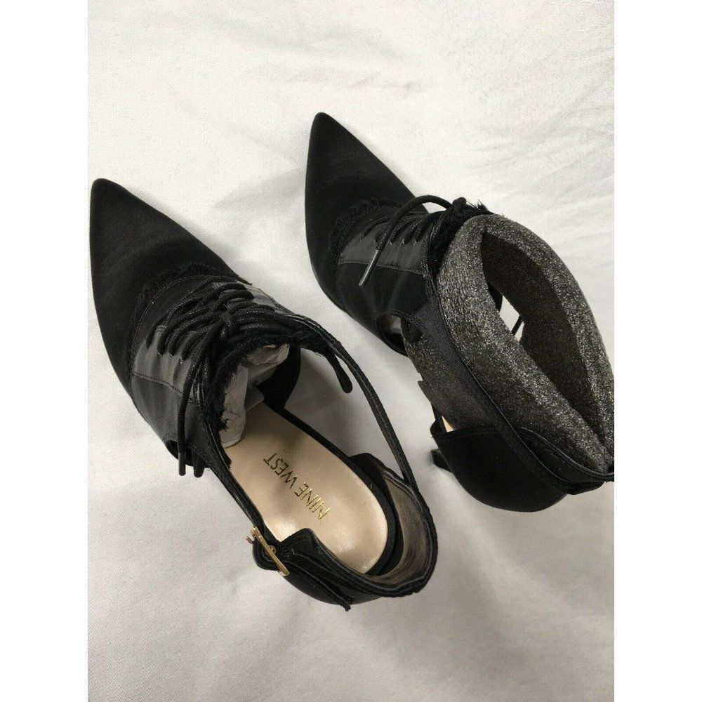 Nwob New Nine West Women's Takeashot Cut-Out Pump Black Halloween Us9.5 M - Picture 5 of 10